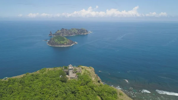 Lighthouse in cape engano . Philippines, Palau island. — Stock Photo, Image