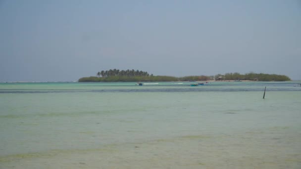 Sandy white beach. Philippines. — Stock Video