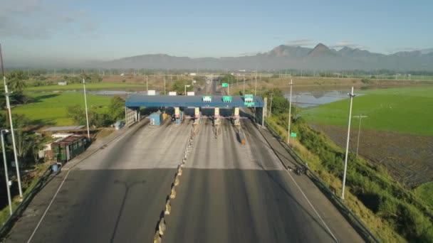 Punto de pago en la autopista . — Vídeos de Stock