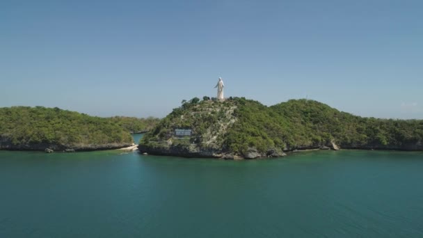 Conjunto de islas en el mar. Filipinas. — Vídeo de stock