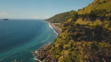 Deniz Burnu Kayalıkları, Endonezya Bali 'de deniz ve dalgalar