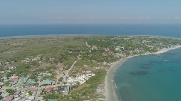 Ilha tropical com praia. Filipinas. — Vídeo de Stock