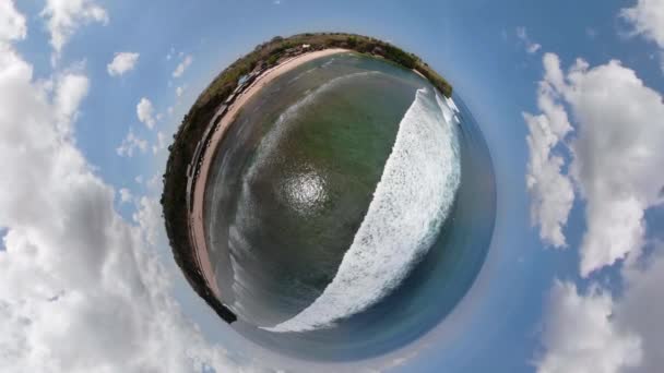 ビーチ vr360 と海の風景 — ストック動画