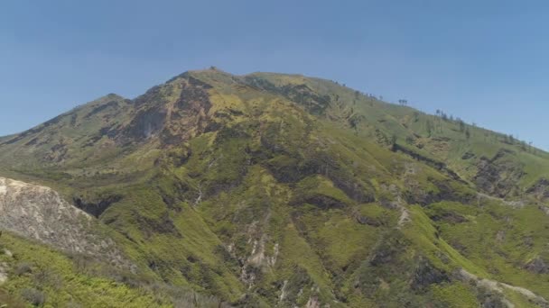 Berglandschap Jawa eiland, Indonesië. — Stockvideo