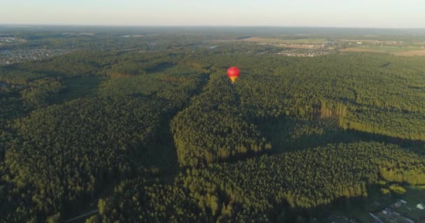 하늘에 뜨거운 공기 풍선 — 비디오