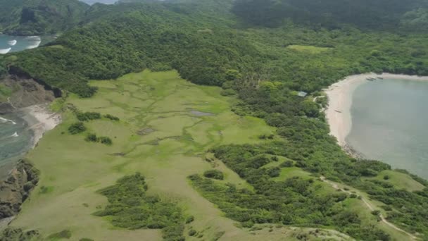 Palau-öns kust. Filippinerna. — Stockvideo