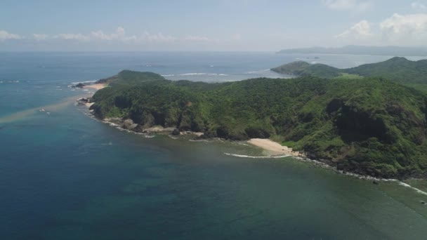 Costa da ilha de Palau. Filipinas. — Vídeo de Stock