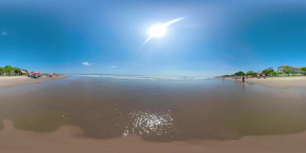 Piękna plaża, Bali, Kuta. — Wideo stockowe