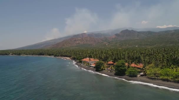 Hotel aan zee Indonesië, Bali — Stockvideo