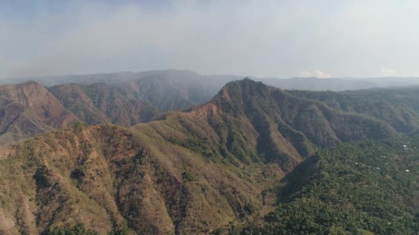 Endonezya, Bali 'deki dağ manzarası — Stok video