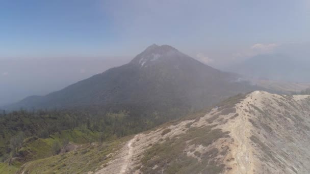 Paisagem montanhosa Ilha de Jawa, Indonésia. — Vídeo de Stock
