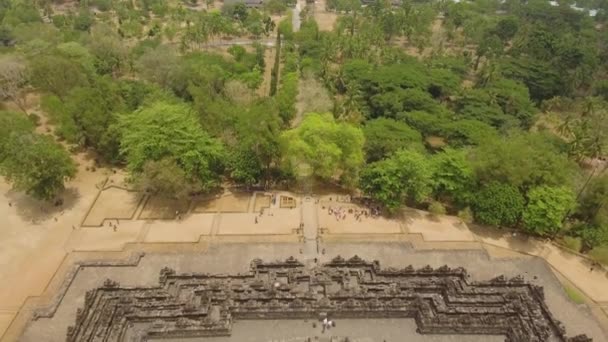 Borobudur Boeddhistische Tempel — Stockvideo