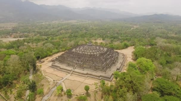 Templo Budista Borobudur — Vídeos de Stock