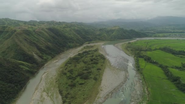 Vale da montanha nas Filipinas — Vídeo de Stock