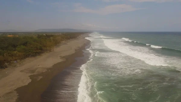 หาดทรายใกล้มหาสมุทร — ภาพถ่ายสต็อก