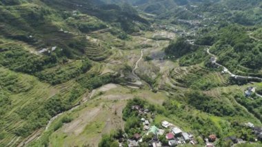 Dağlarda pirinç terasları. Filipinler, Batad, Banaue.