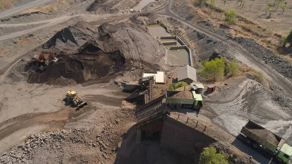 Gravel and sand quarry — Stock Photo, Image