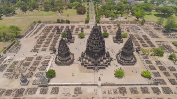 Prambanan tapınağı, Java, Endonezya — Stok video