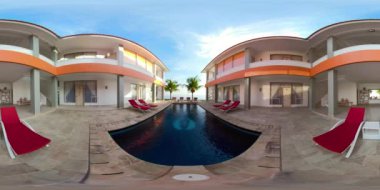 resort vr360 yüzme havuzunda