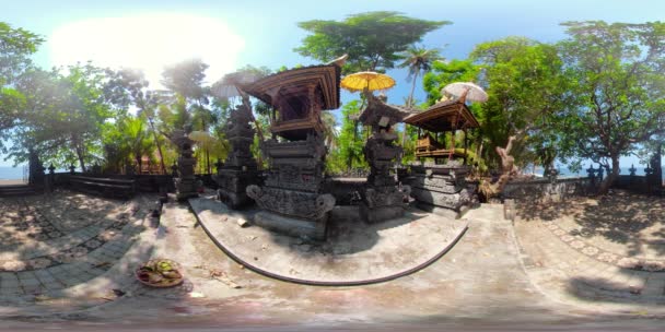 Hindoeïstische tempel in Bali-vr360 — Stockvideo