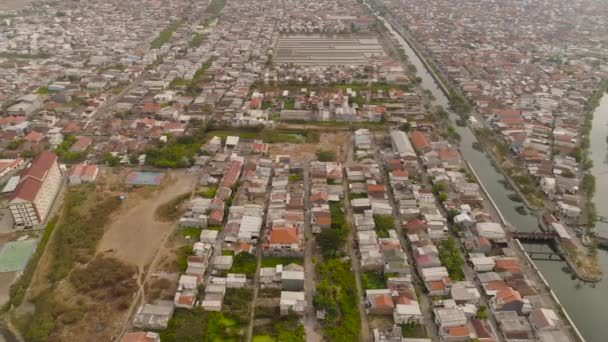 Surabaya capital leste java, indonésia — Vídeo de Stock