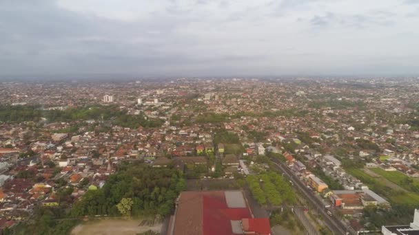 Hava görüntüsü Yogyakarta, Endonezya — Stok video