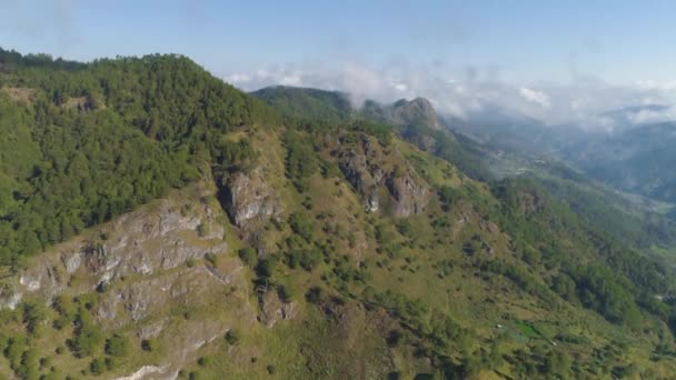 Bergsområdet i Filippinerna. — Stockvideo