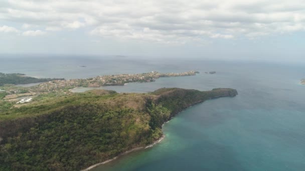 Paisagem marítima com praia. Filipinas, Luzon — Vídeo de Stock