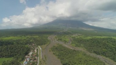 Mount Mayon vulcano, Filipinler, Luzon