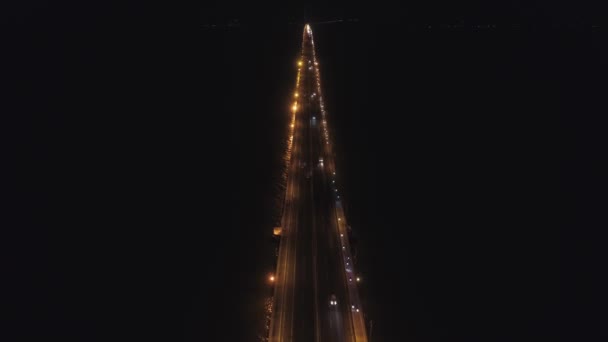 Puente de cable colgante en surabaya — Vídeo de stock