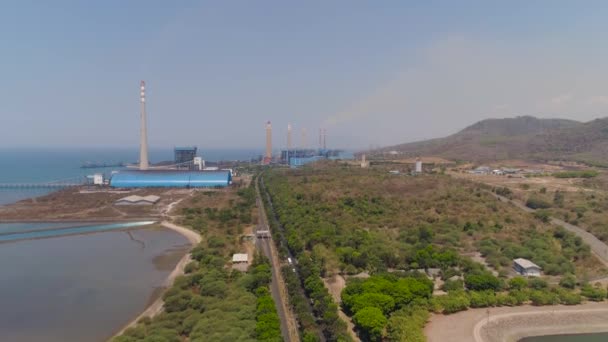 Central elétrica java, indonésia — Vídeo de Stock