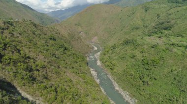 Filipinler 'deki Dağ Bölgesi.