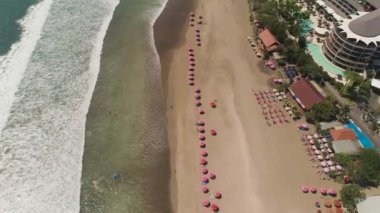 Bali Endonezya 'daki Kuta plajı
