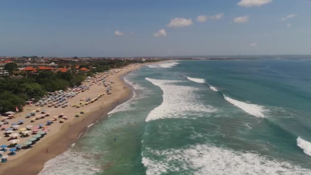 Vue aérienne plage, Bali, Kuta.