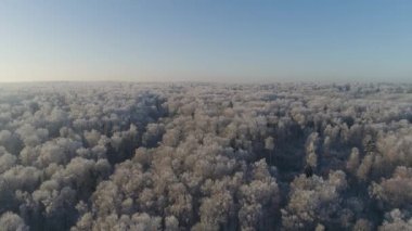 Kırsal kesimde kış manzarası