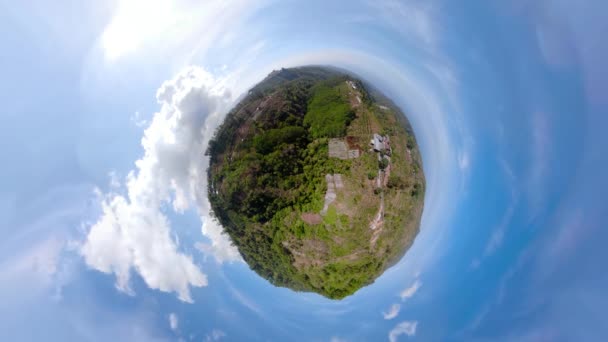 山の風景の農地と村バリ,インドネシア. — ストック動画