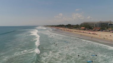 Bali Endonezya 'daki Kuta plajı