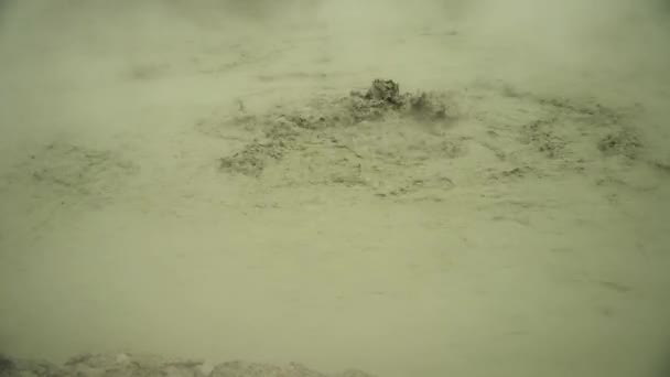 Volcanic plateau with mud volcano I — Stock Video