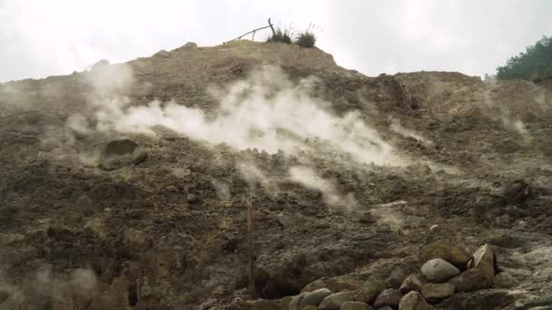 Geothermische Aktivität und Geysire — Stockvideo