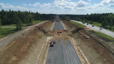 Otoyol inşaatı Hava Görünümü