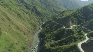 Filipinler 'deki Dağ Bölgesi.