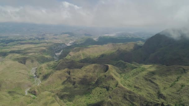 Província de montanha nas Filipinas, Pinatubo. — Vídeo de Stock