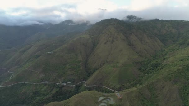 Estrada de montanha na ilha de Luzon, Filipinas . — Vídeo de Stock