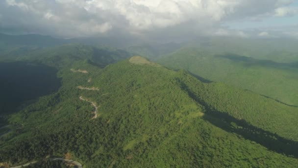 Krajobraz górski na Filipinach. — Wideo stockowe