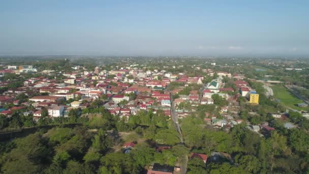 Filipinler 'deki eski Vigan şehri. — Stok video