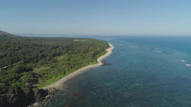 ビーチや海での海の風景。フィリピン、ルソン島 — ストック動画