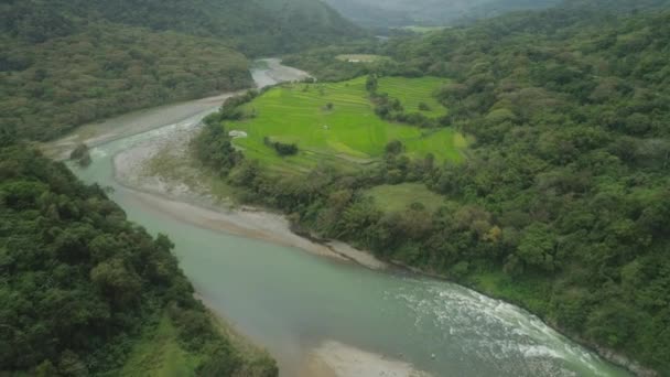 Paesaggio montano nelle Filippine, Luzon . — Video Stock