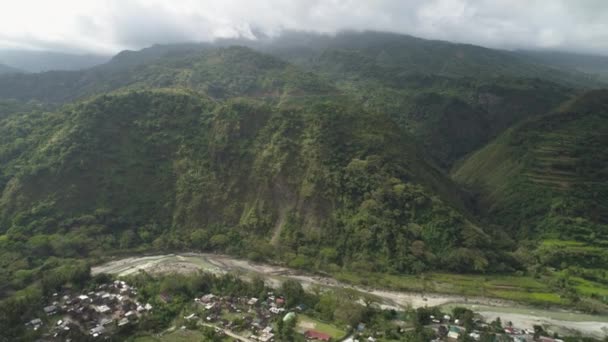 Ορεινό τοπίο στις Φιλιππίνες, Λουζόν. — Αρχείο Βίντεο