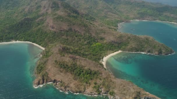 Hav landskab med strand. Filippinerne, Luzon – Stock-video