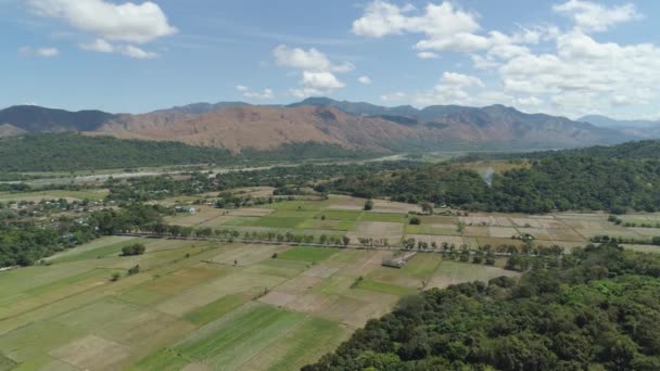 Valle de la montaña en las Filipinas — Vídeos de Stock